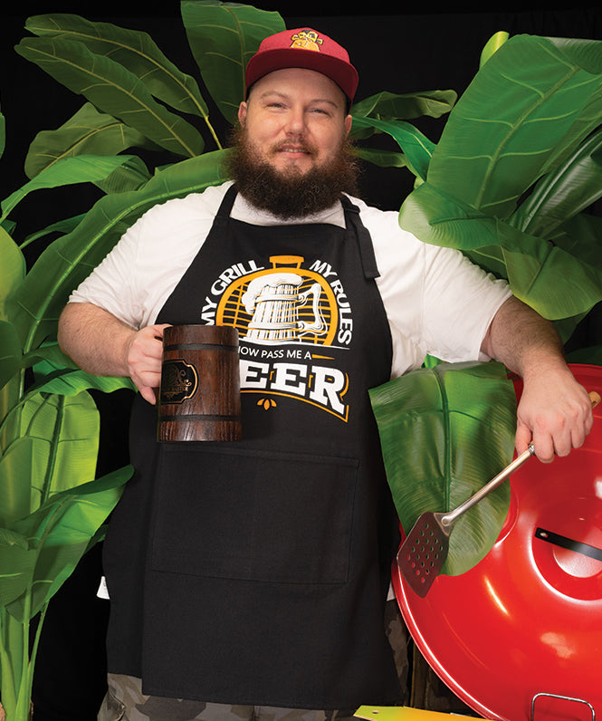 MonkeyPeelz Beer Print Apron