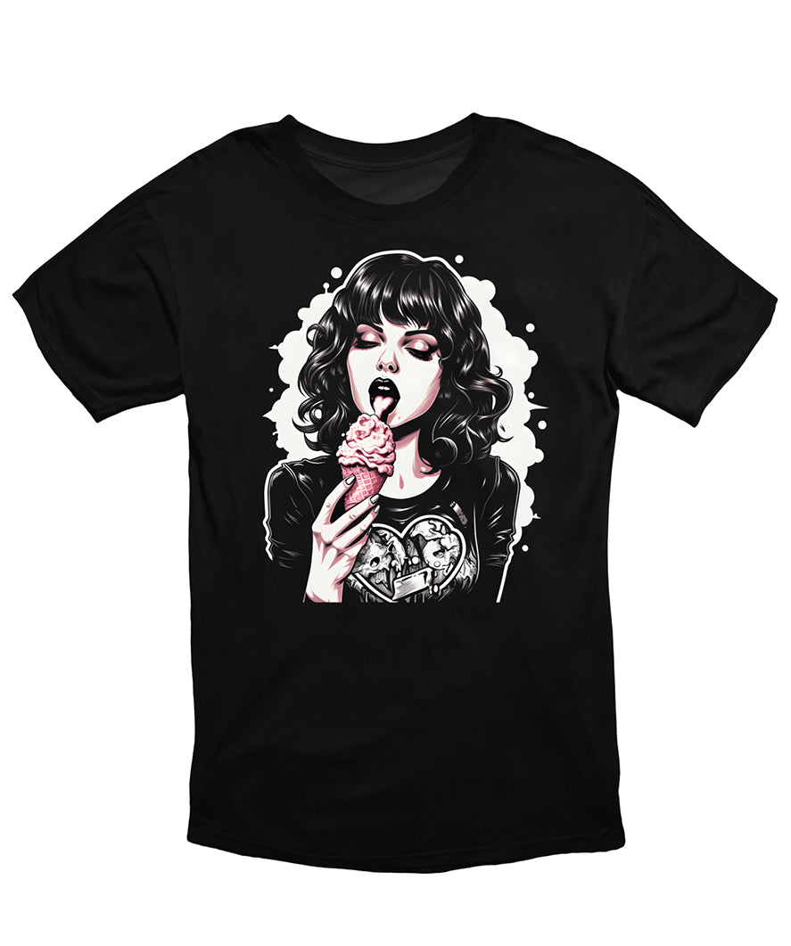 MonkeyPeelz Icecream Girl Graphic Print T-Shirt 08