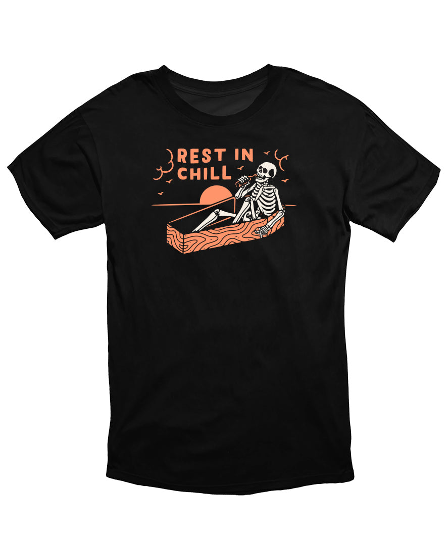 MonkeyPeelz Funny Skull Print T-Shirt