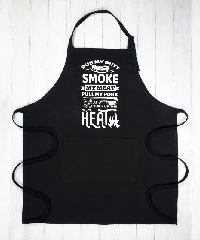 MonkeyPeelz Smoke My Meet Print Apron