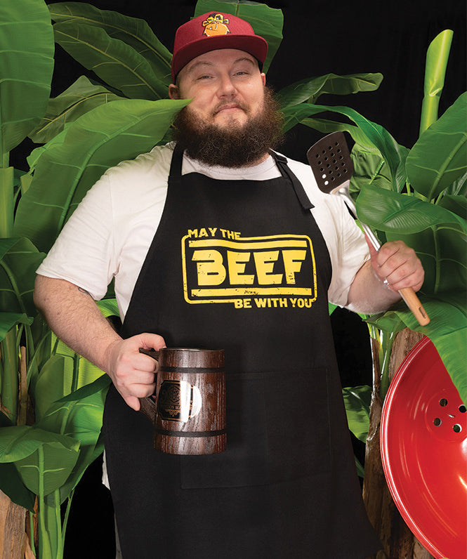 MonkeyPeelz Beef Print Apron