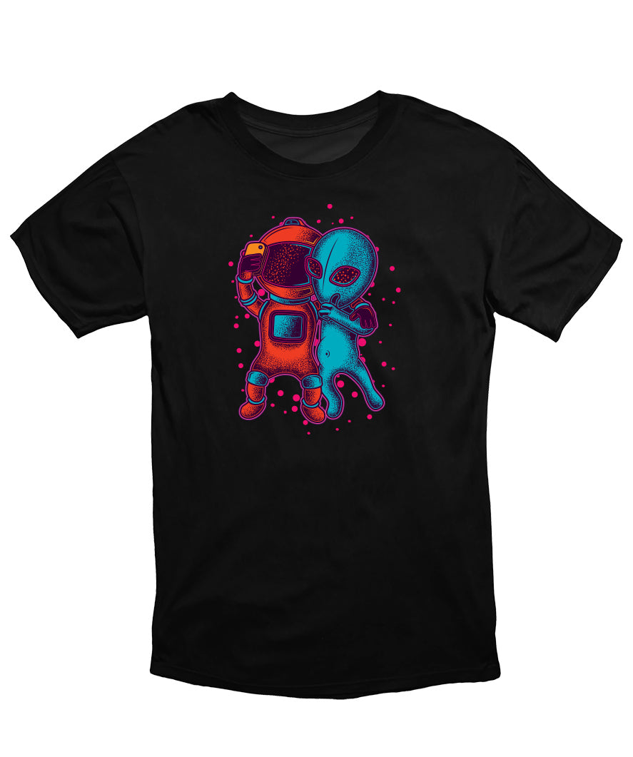 MonkeyPeelz Aliens Friends Print T-Shirt