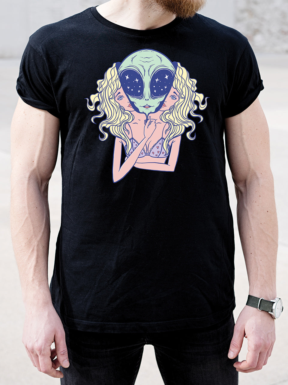 MonkeyPeelz Aliens Is Everyone Print T-Shirt