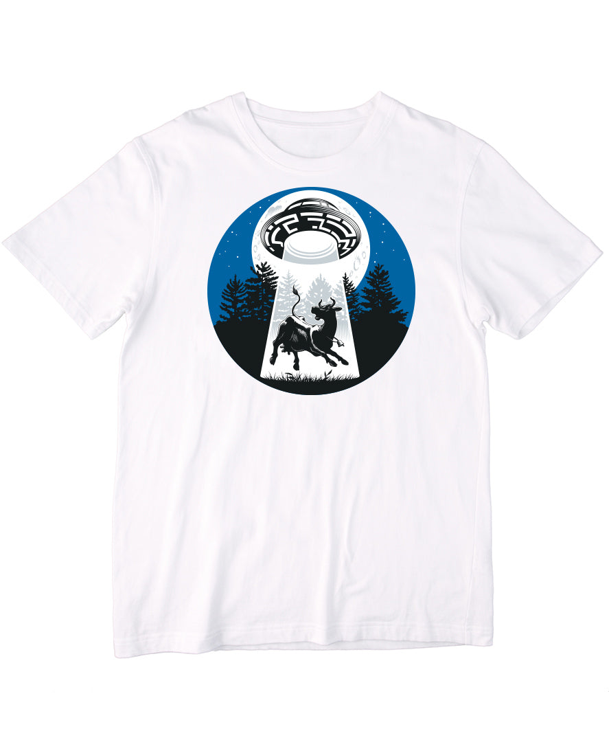 MonkeyPeelz Ox&UFO Print T-Shirt